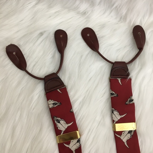 Perry Ellis | Silk & Leather Classic Suspender - Picture 5 of 7